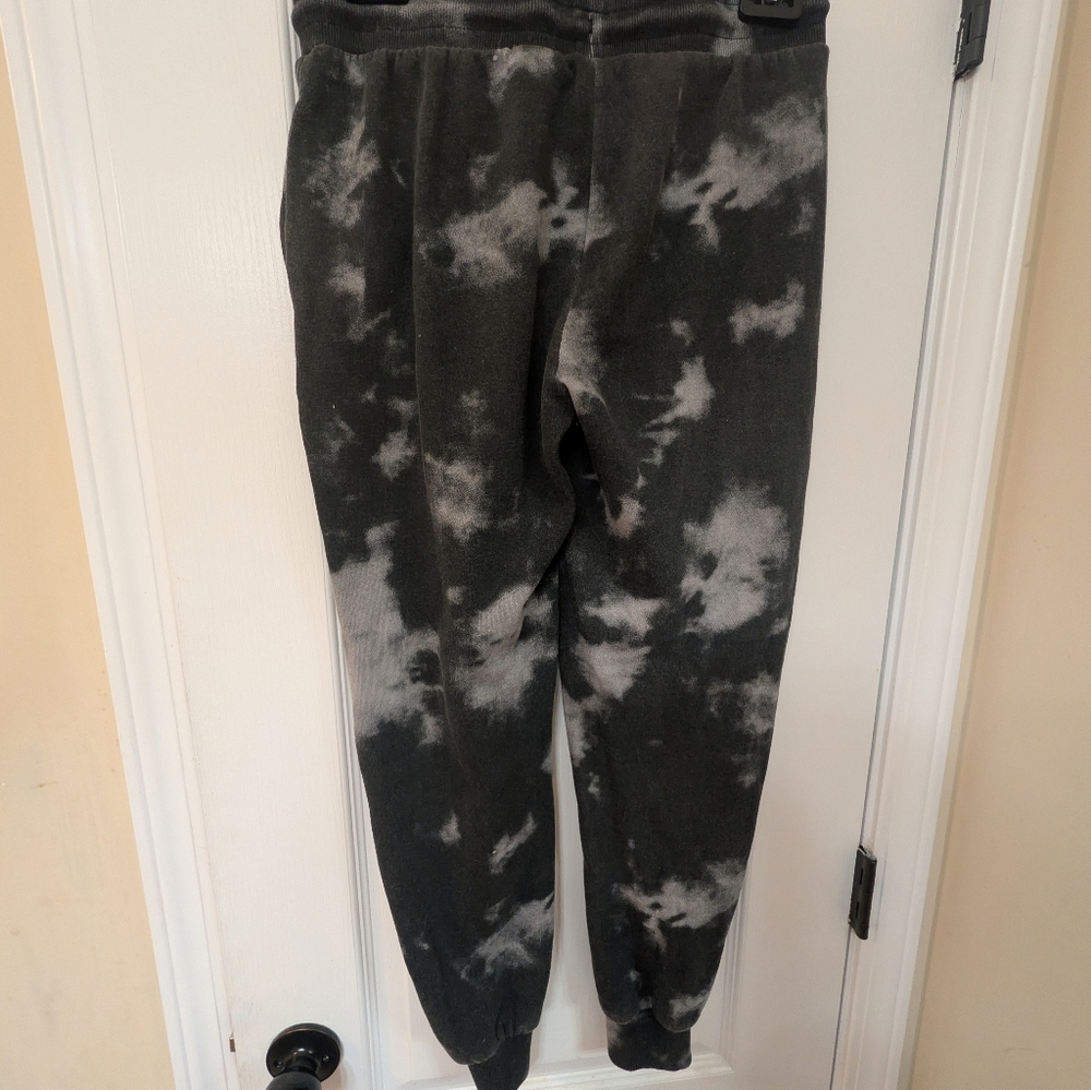 Purple Graphic Sweatshirt & Black Tie-Dye Joggers Set - Purple/Black - Picture 6 of 14